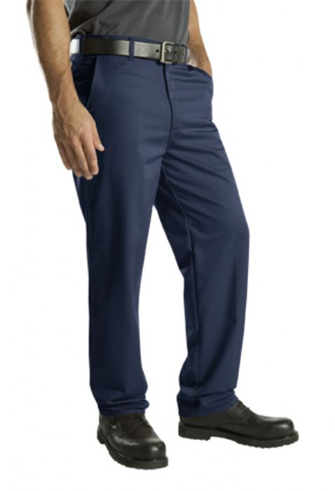 pantalón de algodón con pinzas al frente